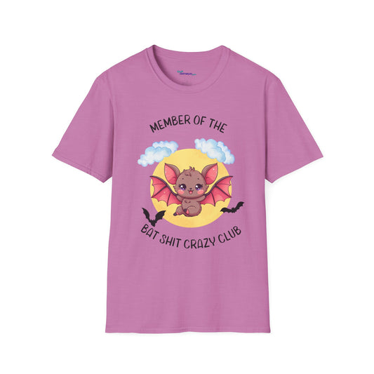 Member of Bat Sh** Crazy Club Unisex Softstyle T-Shirt