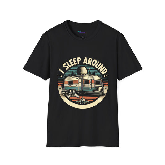 I Sleep Around Unisex Softstyle T-Shirt
