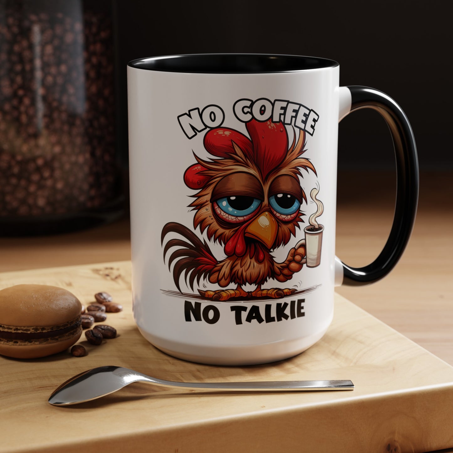 No Coffee No Talkie Accent Coffee Mug (11, 15oz)