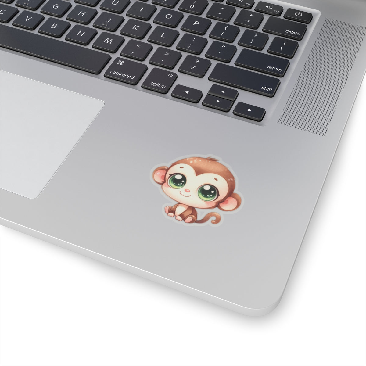 Cute Monkey Kiss-Cut Stickers - Perfect for Laptops and Journals