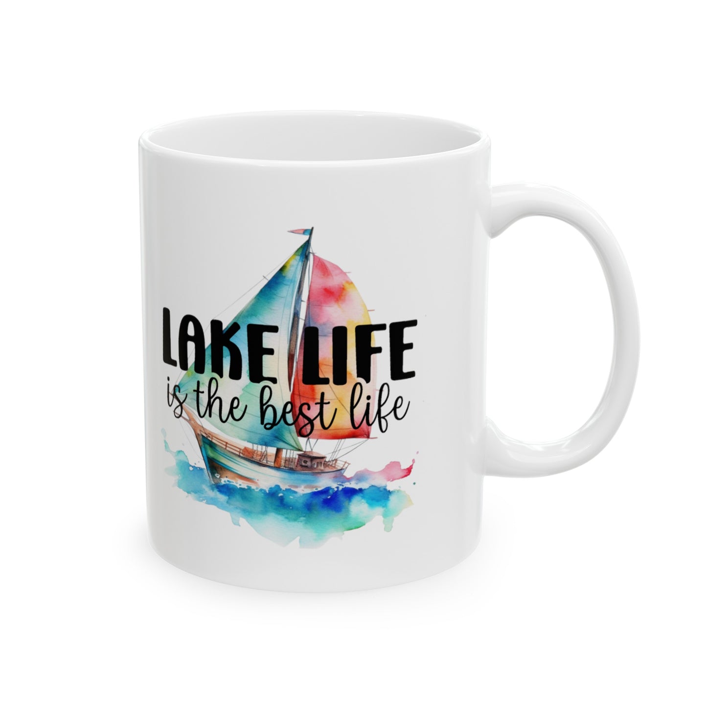 Lake Life Ceramic Mug, (11oz, 15oz)