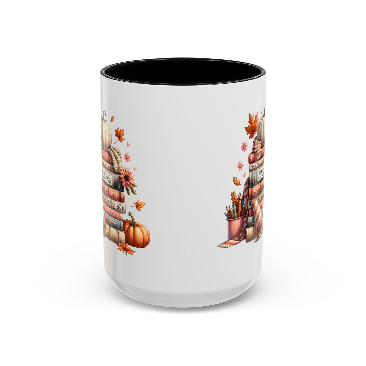 Just a Girl who Loves Fall Accent Coffee Mug (11, 15oz)