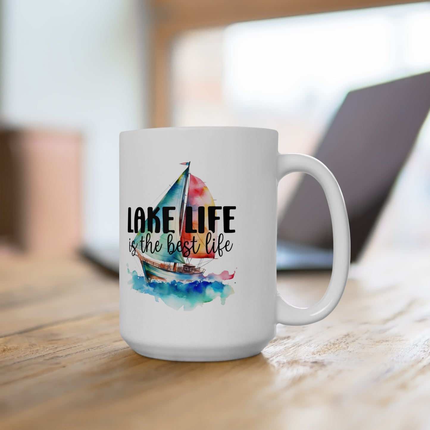 Lake Life Ceramic Mug, (11oz, 15oz)