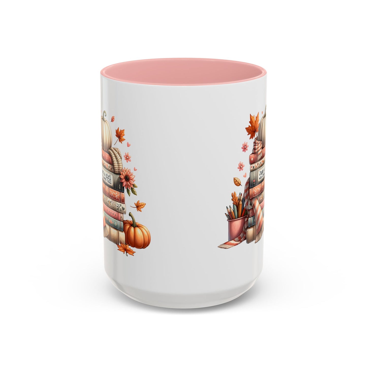 Just a Girl who Loves Fall Accent Coffee Mug (11, 15oz)