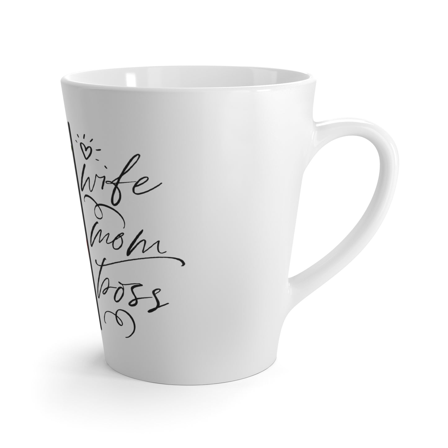 Rose Wife Boss Mom Latte Mug