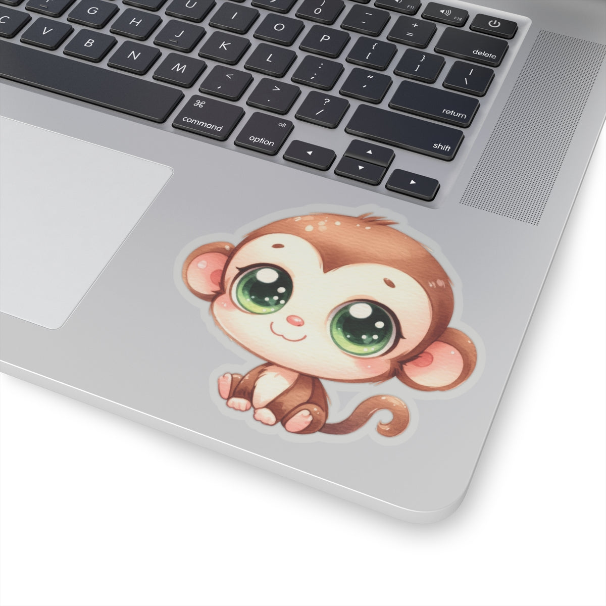 Cute Monkey Kiss-Cut Stickers - Perfect for Laptops and Journals