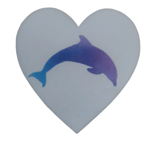 Dolphin heart magnet