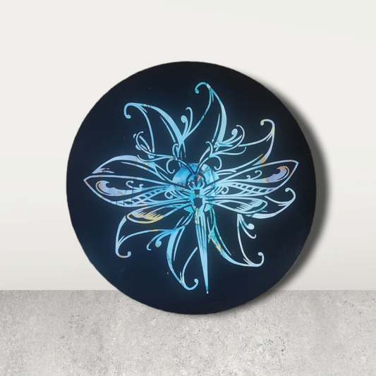 Dragonfly on Black canvas