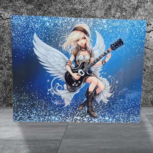 Fairy with guitar Metal sign