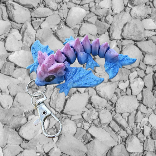 Tiny Wyvern Dragon Keychain